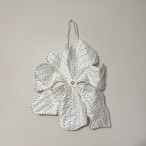 White Flower Halter Top